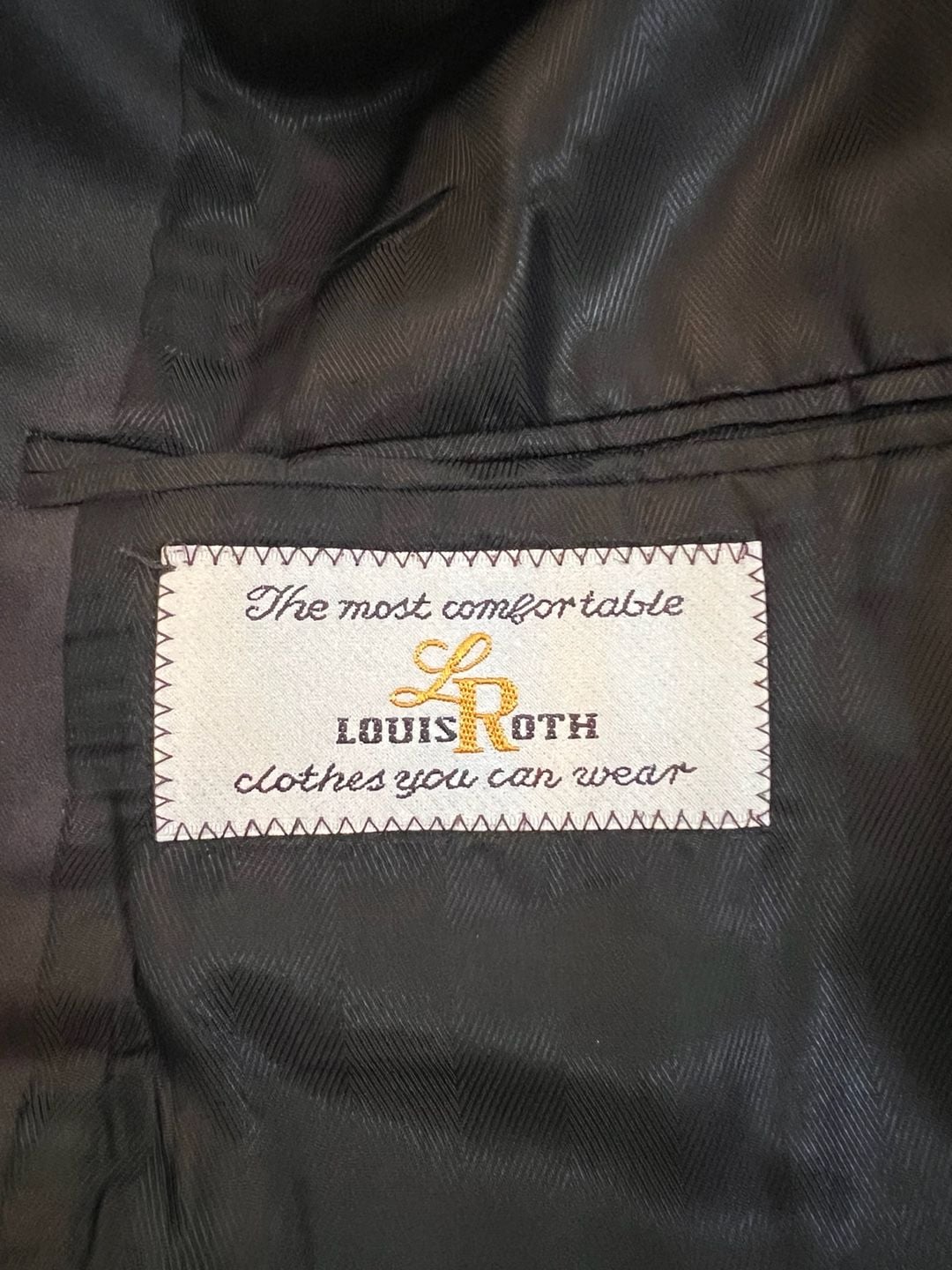 Louis Roth Vintage Men's Black Tuxedo Dinner Jacket with Satin Lapel 4