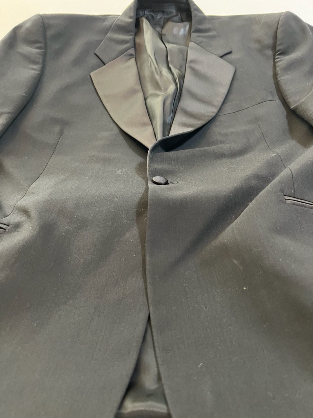 Louis Roth Vintage Men's Black Tuxedo Dinner Jacket with Satin Lapel 8