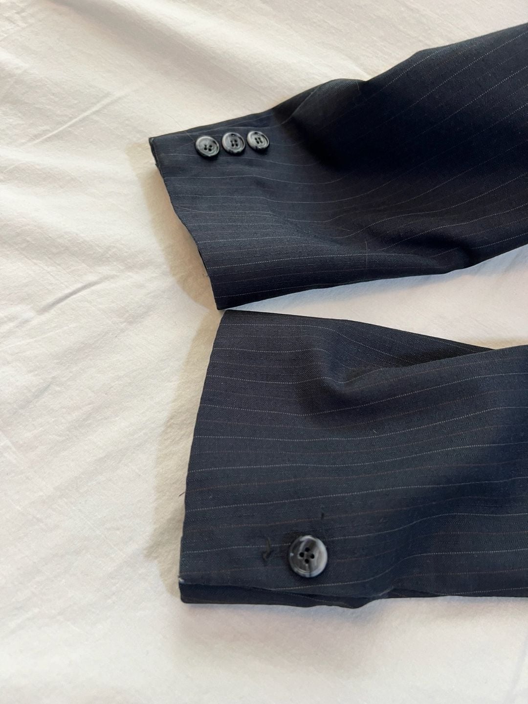 Julien La Croix Louart Clothes Vintage Men's Navy Pinstripe Blazer 8