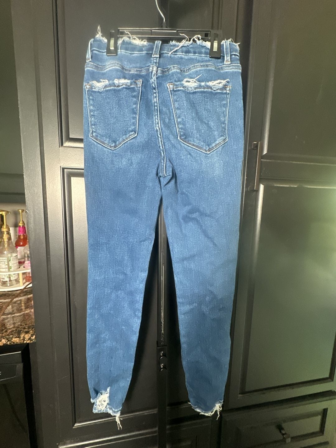 Flying Monkey Distressed Ankle Crop Skinny Jeans Style F4315#666 4