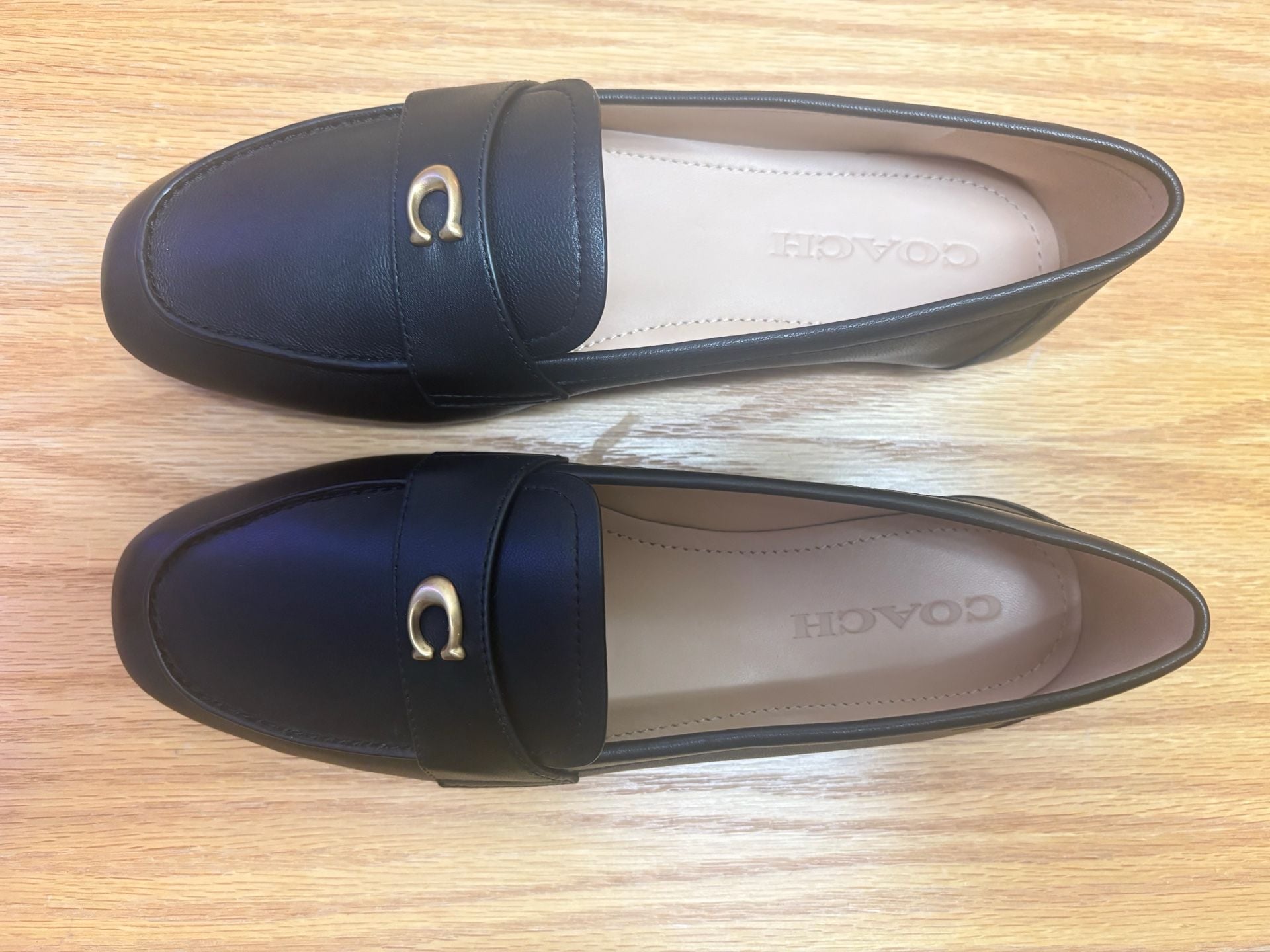 Coach Sculpted C Leather Loafers 2