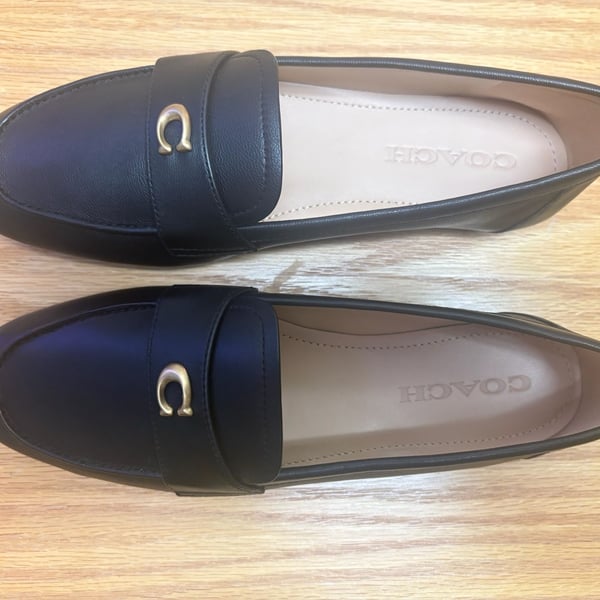 Coach Sculpted C Leather Loafers