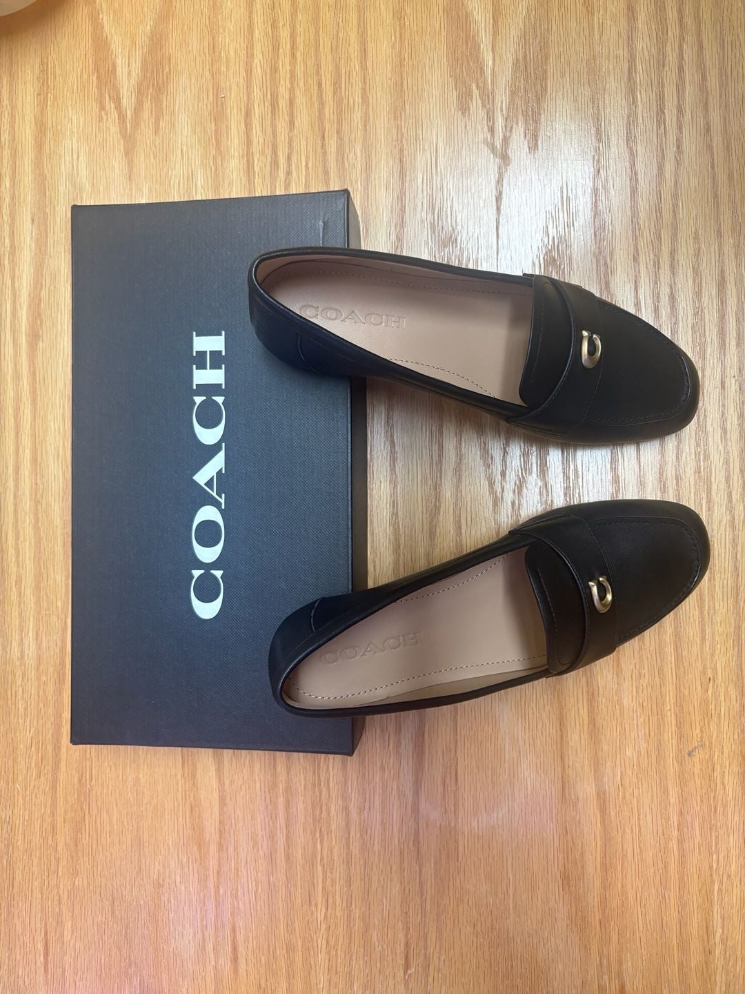 Coach Sculpted C Leather Loafers 3