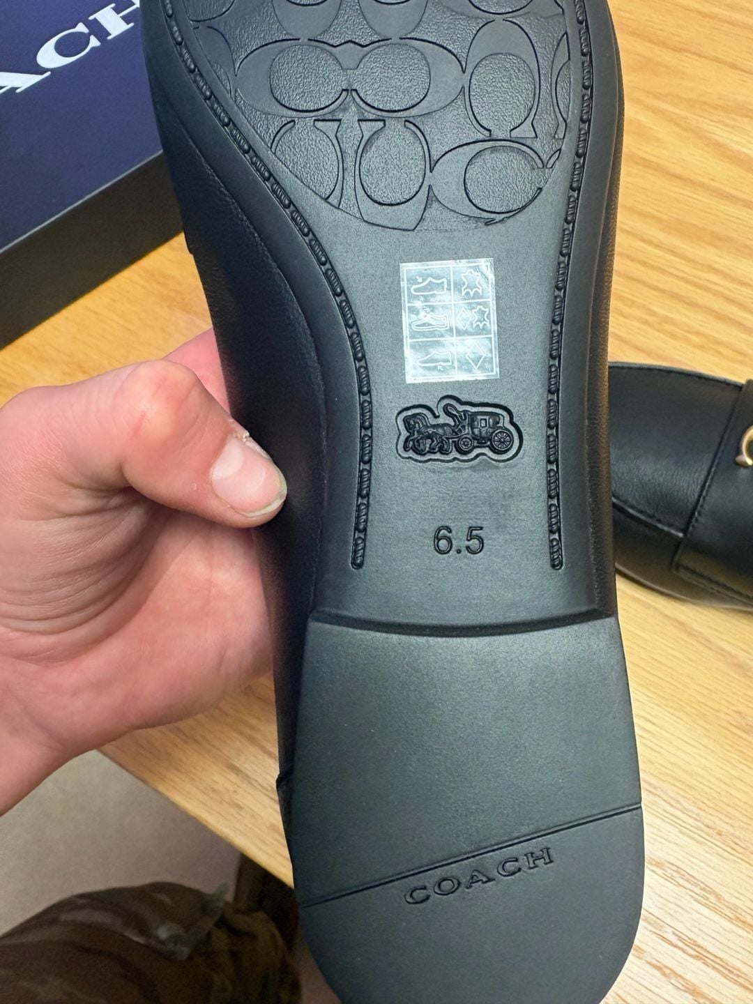Coach Sculpted C Leather Loafers 4