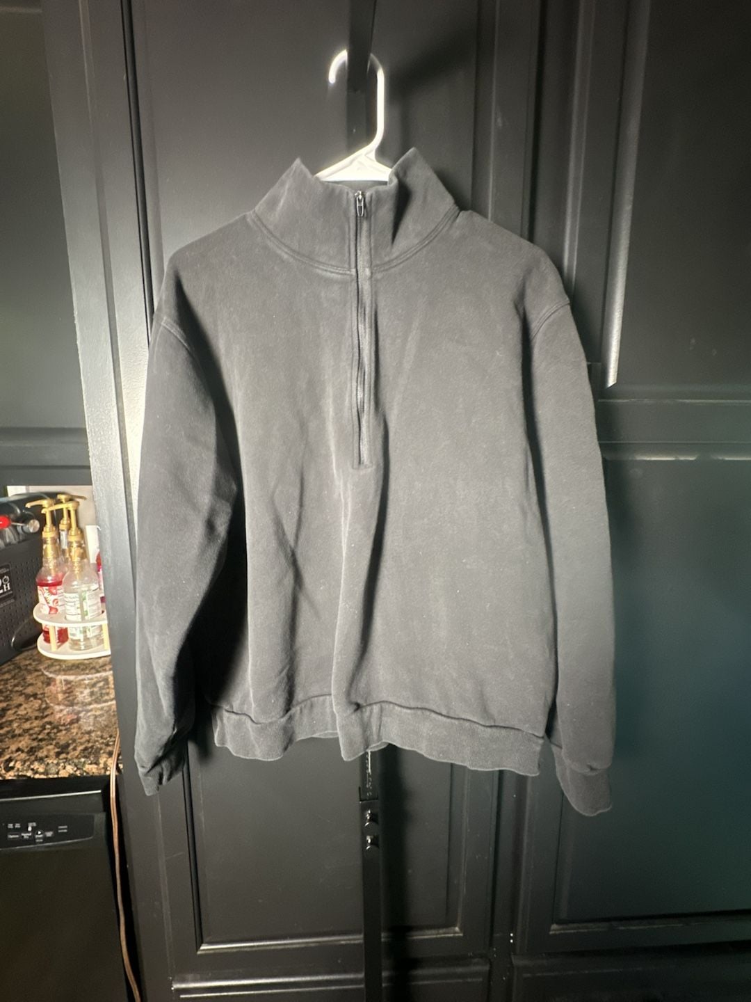 Lululemon Scuba Oversized Half-Zip Hoodie in Black#683 1