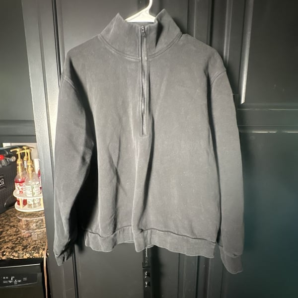 Lululemon Scuba Oversized Half-Zip Hoodie in Black#683