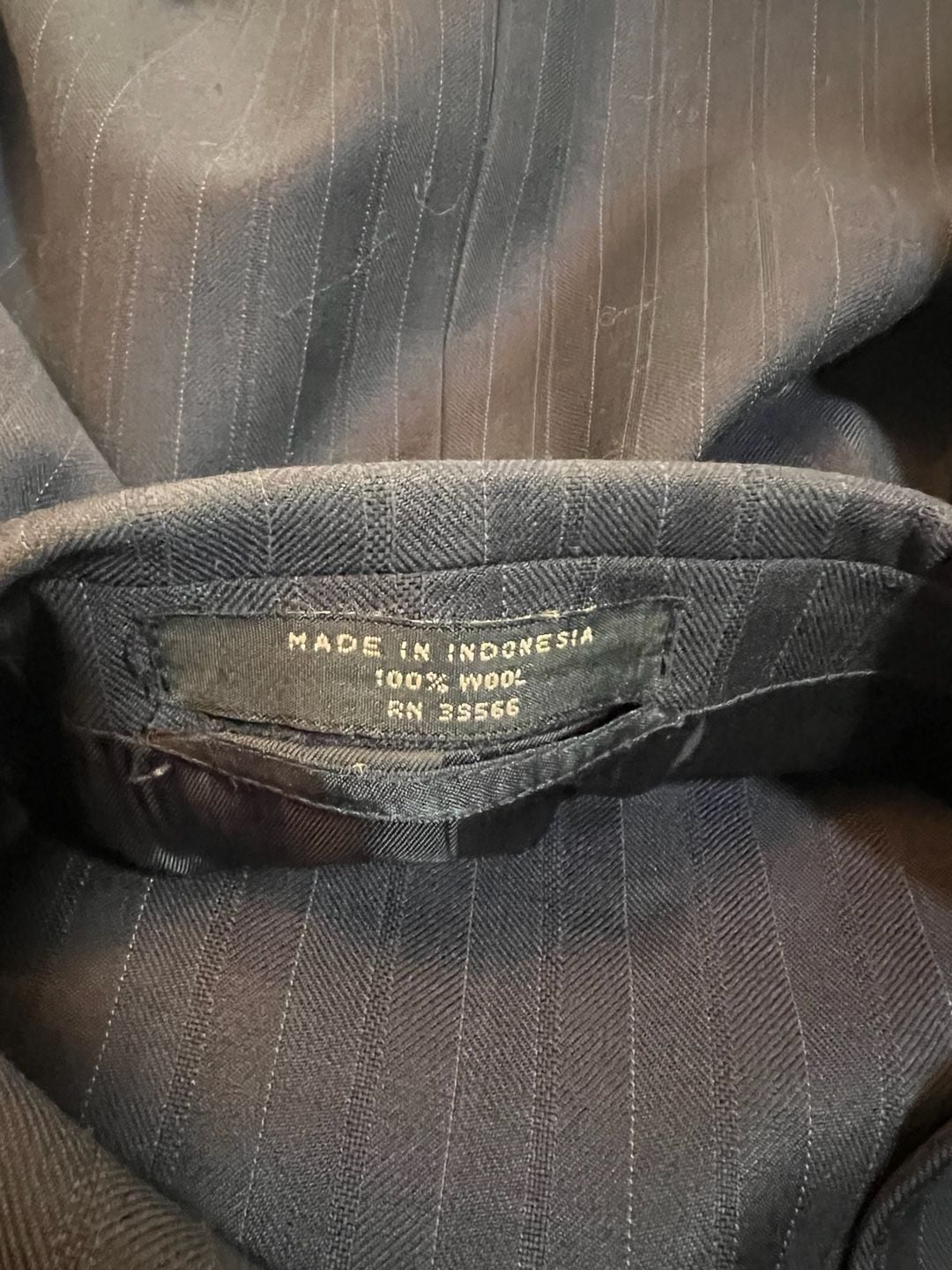 Mappelli de Milano Mens 100% Wool Pinstripe Blazer Jacket Size 48L 4