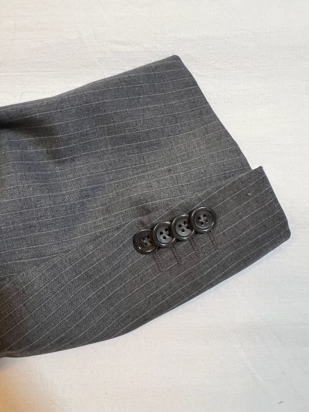PRONTO by Prontomoda Oxford 2B Grey Pinstripe Blazer Jacket 42R 8