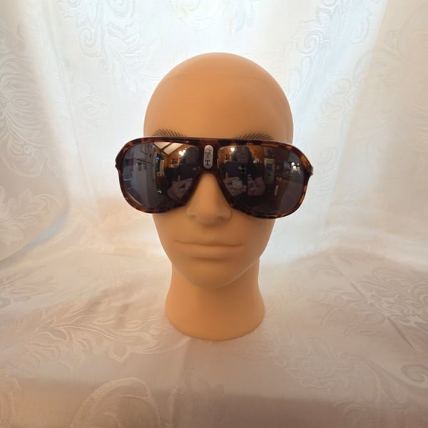 Vintage Turbo Tortoiseshell Aviator Sunglasses