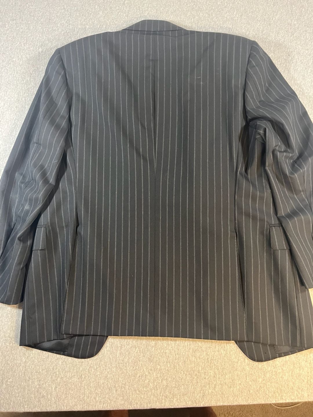 Canali Men's Striped 100% Wool Black Suit Jacket Blazer Made in Italy Size 40R 5