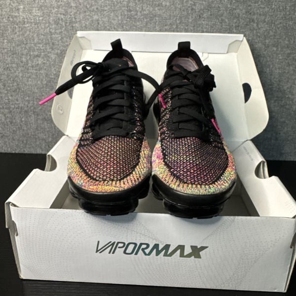 Nike Air VaporMax Flyknit 2 'Black Multi-Color' Running Shoes