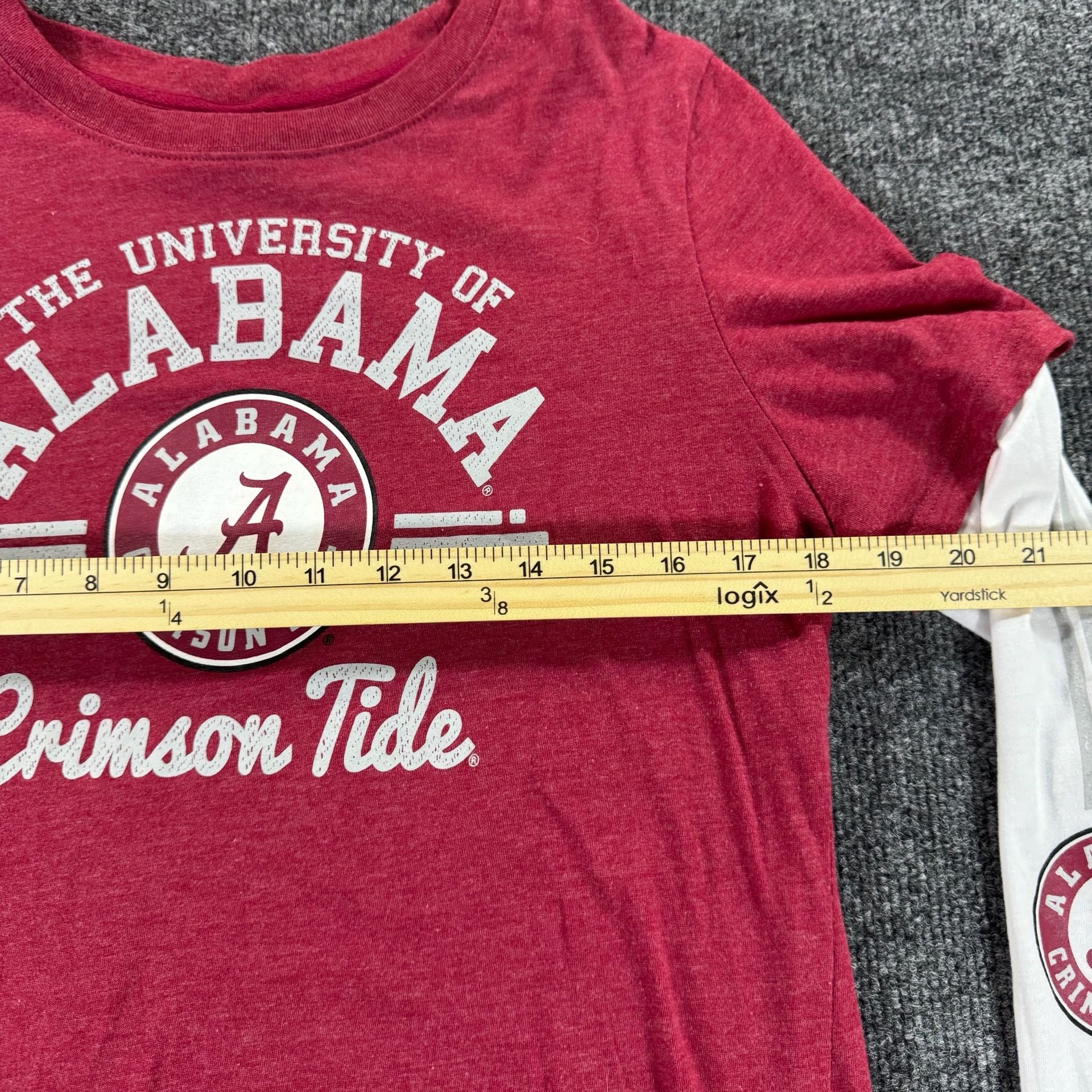 University of Alabama Crimson Tide Faux Layered Long Sleeve Woman XL 7