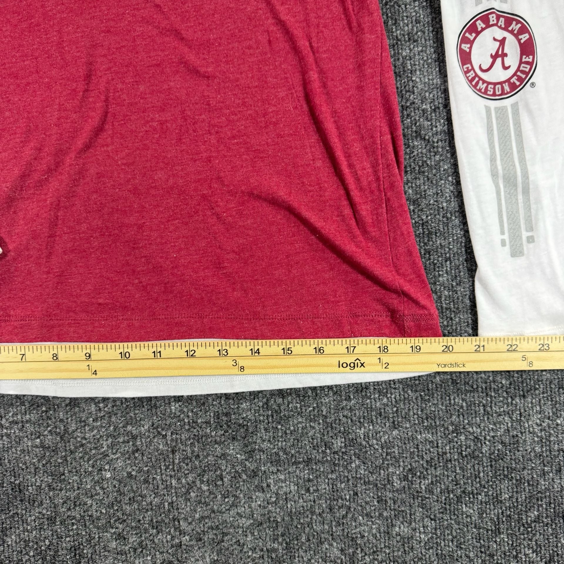 University of Alabama Crimson Tide Faux Layered Long Sleeve Woman XL 9