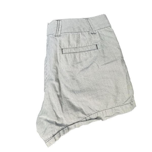 J. Crew Blue and White Striped Seersucker Shorts