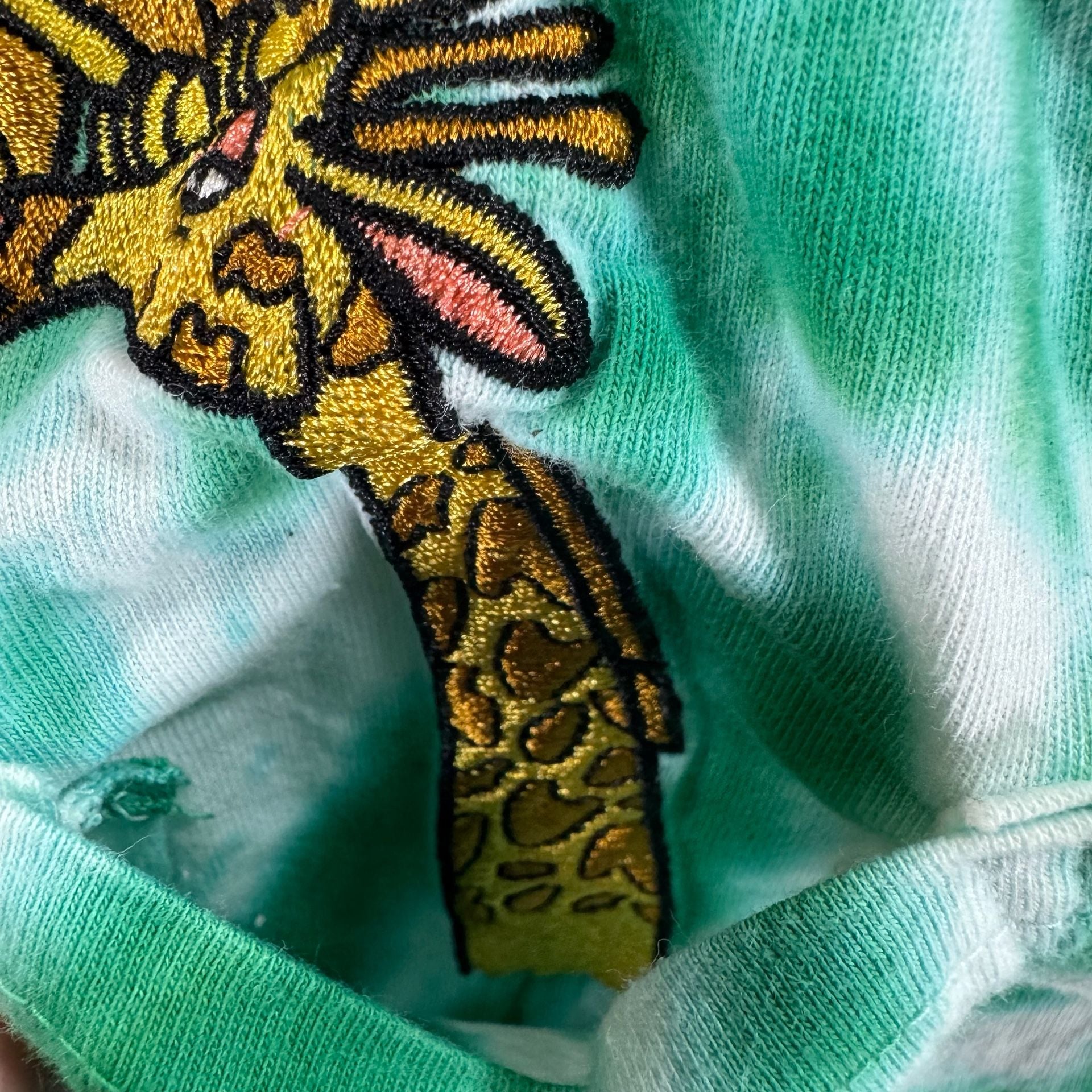 Disney The Lion King Green Tie Dye Embroidered Simba Pocket T-Shirt 6