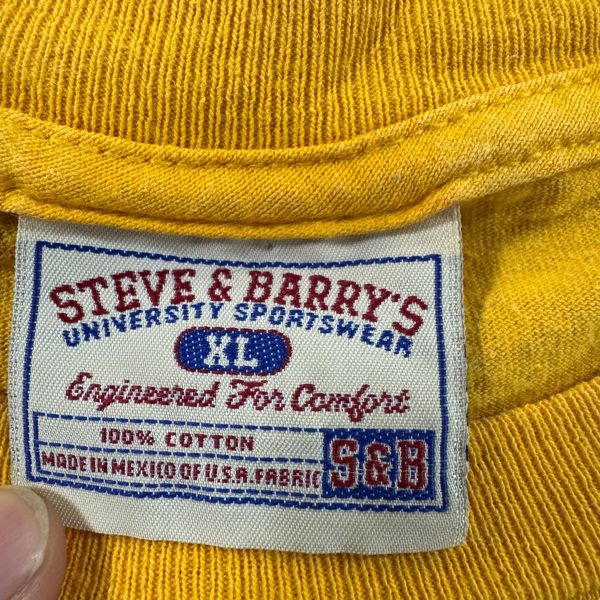Vintage U.S. Navy Bill The Goat Mascot Graphic T-Shirt Yellow 8