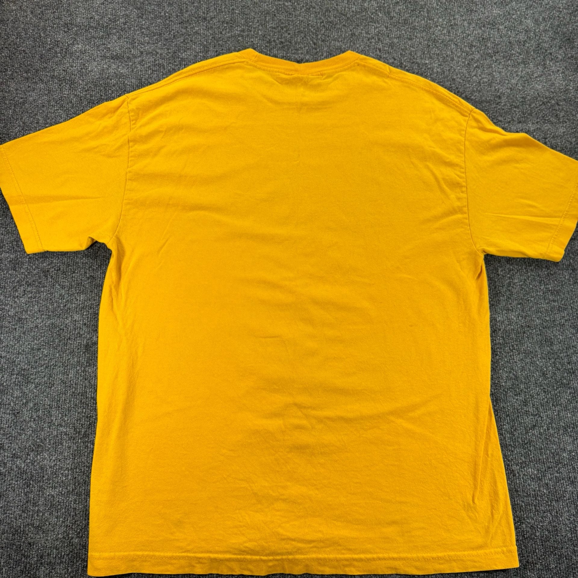 Vintage U.S. Navy Bill The Goat Mascot Graphic T-Shirt Yellow 13