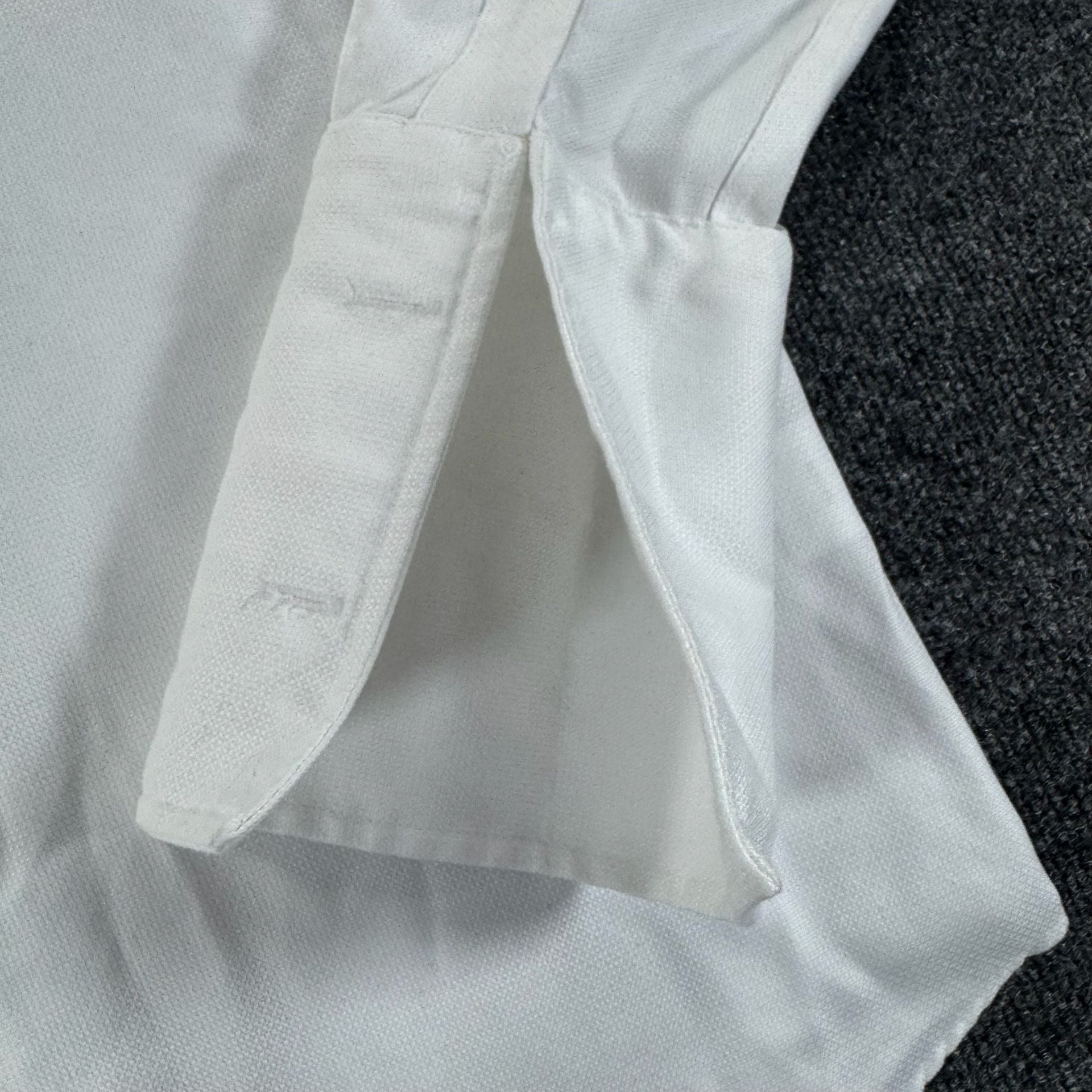 Joseph Abboud Men's White French Cuff Tuxedo Dress Shirt with stud front 7