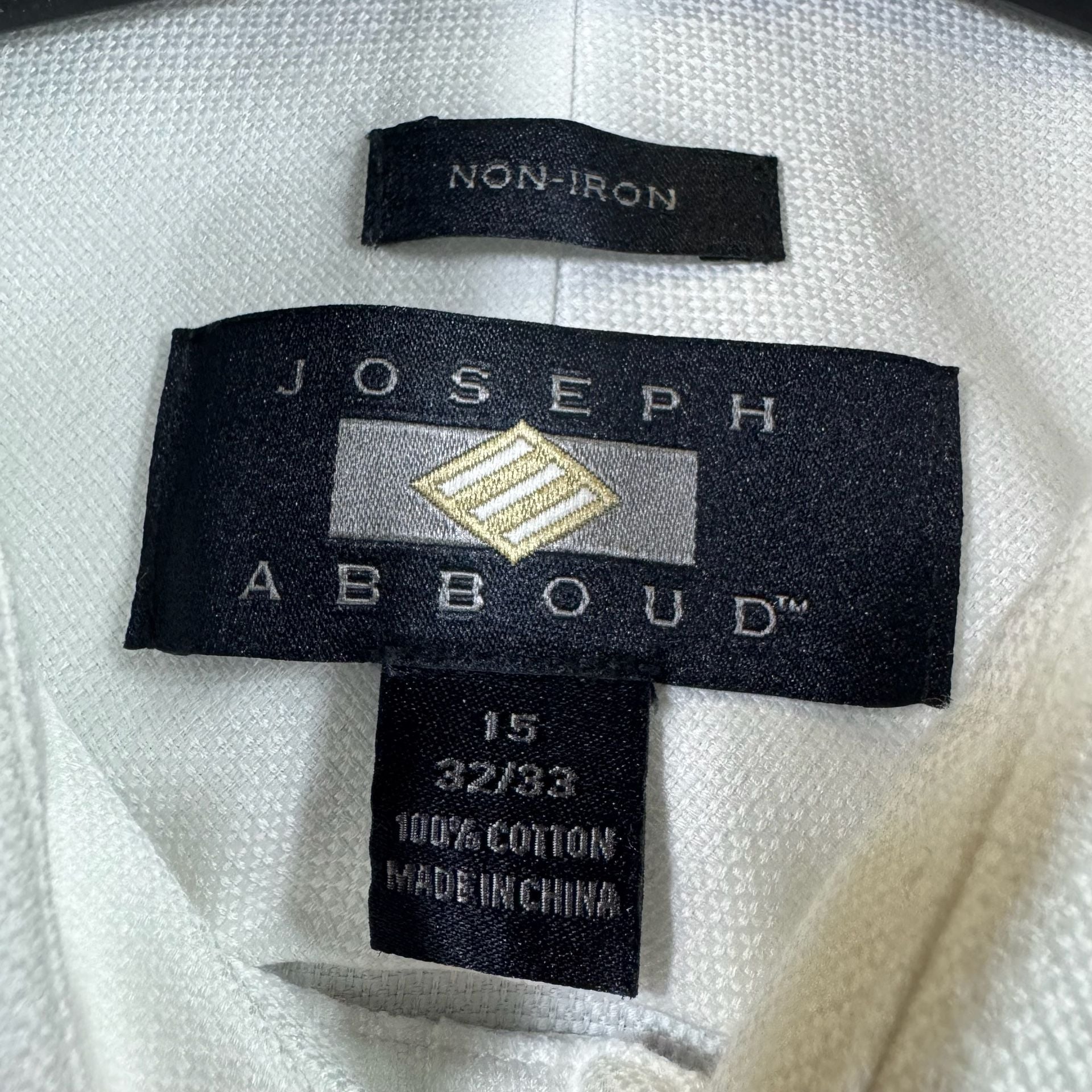 Joseph Abboud Men's White French Cuff Tuxedo Dress Shirt with stud front 8