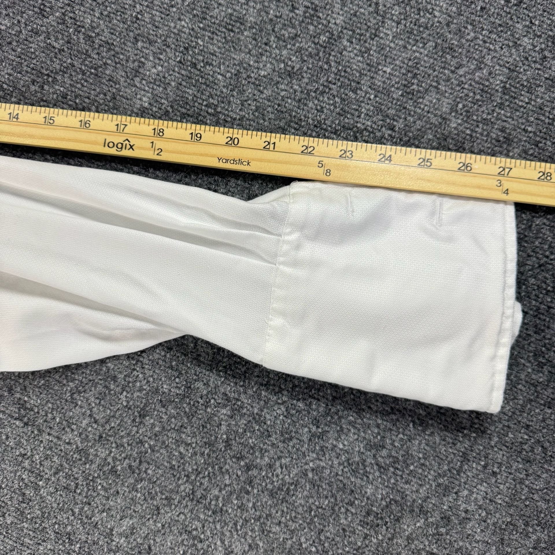 Joseph Abboud Men's White French Cuff Tuxedo Dress Shirt with stud front 10