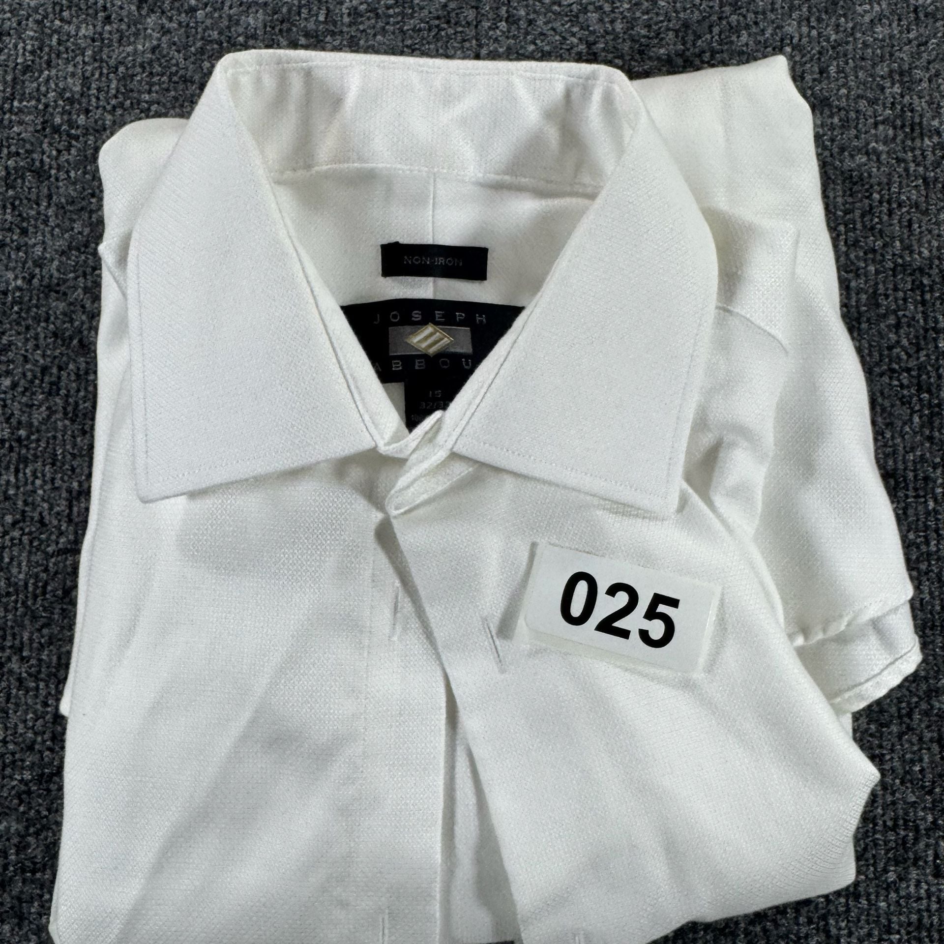 Joseph Abboud Men's White French Cuff Tuxedo Dress Shirt with stud front 13
