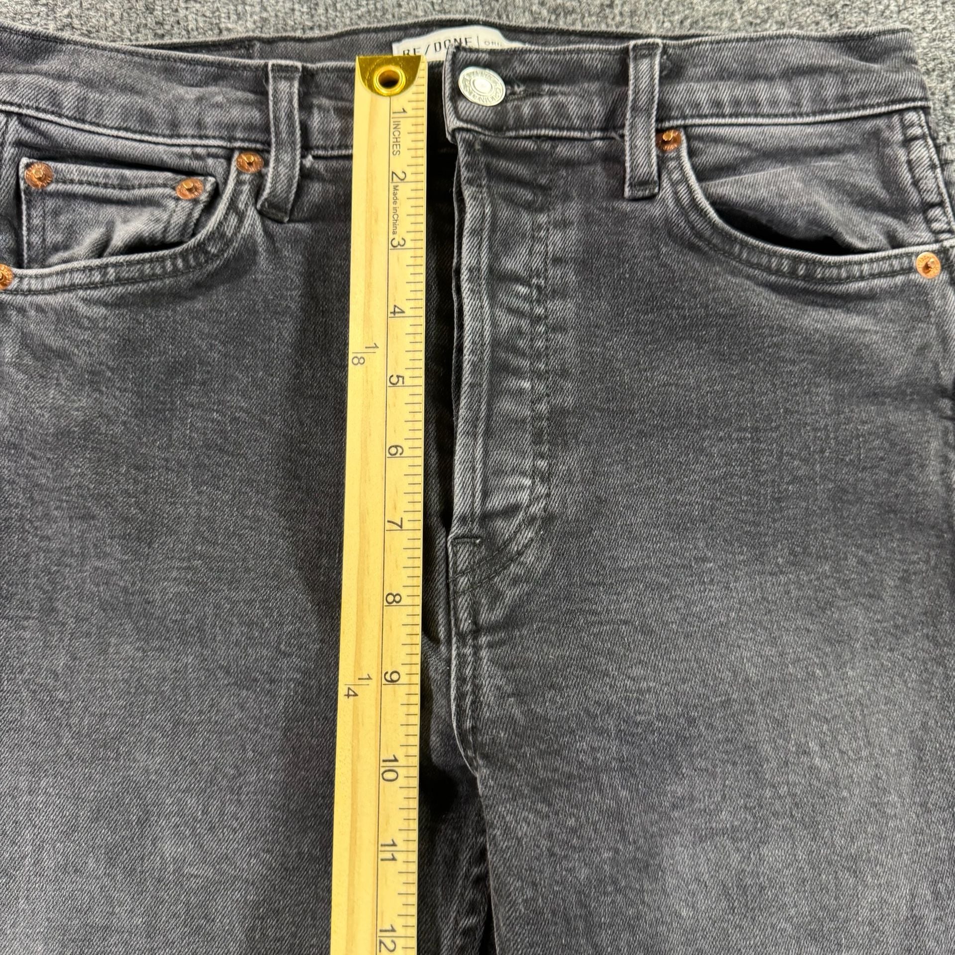 RE/DONE Originals High-Rise Straight Leg Jeans A
USA MADE 12