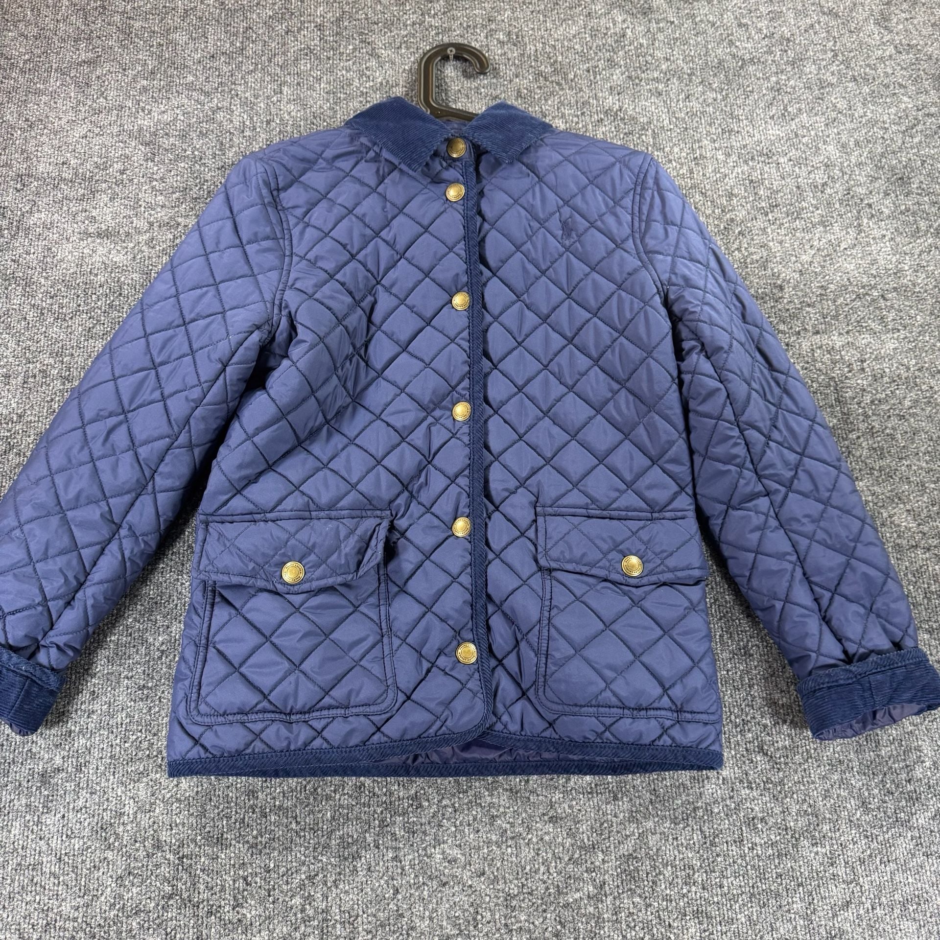 Polo Ralph Lauren Girls Quilted Barn Jacket with Hood 20