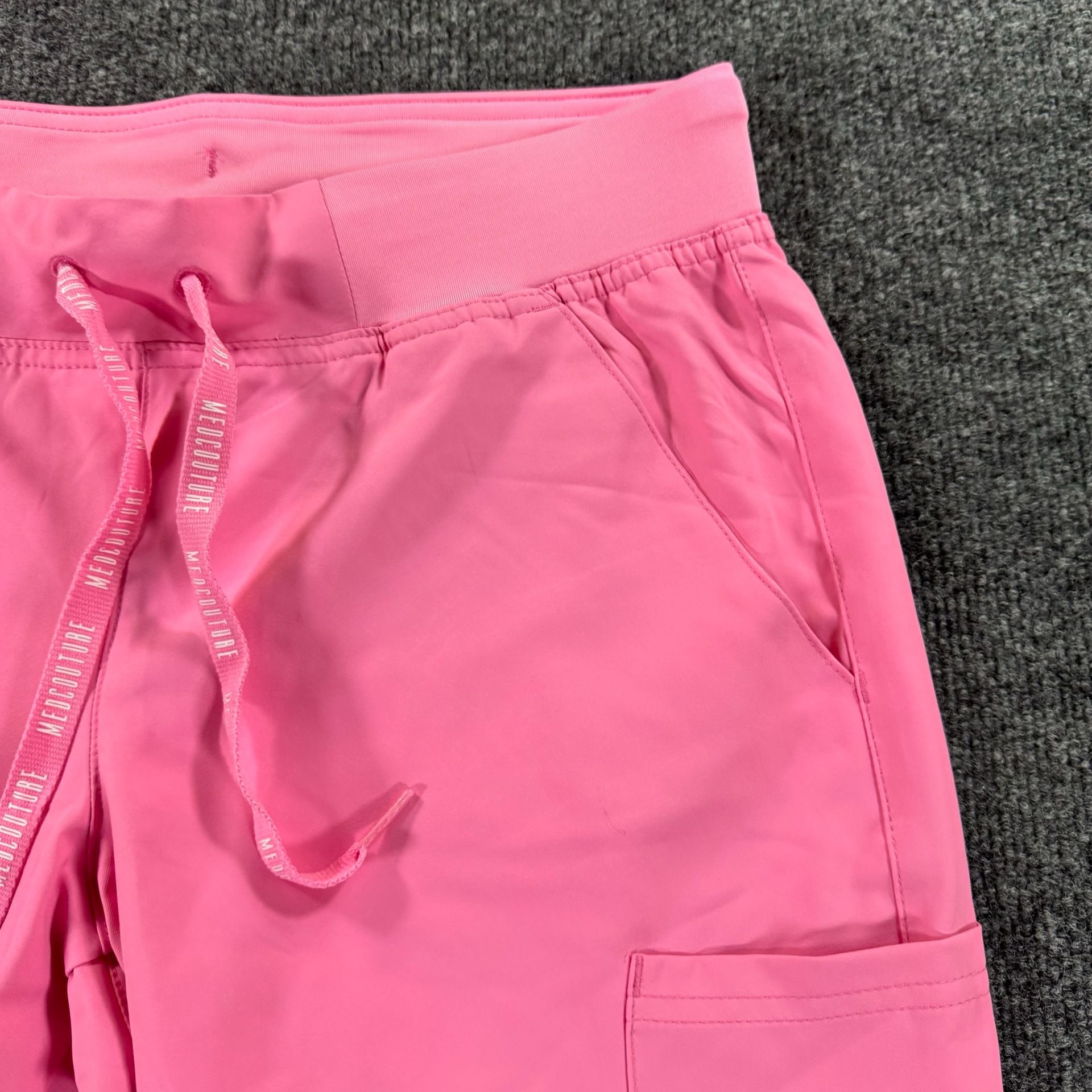 Med Couture Women's Jogger Scrub Pants MC2711 Taffy Pink 9