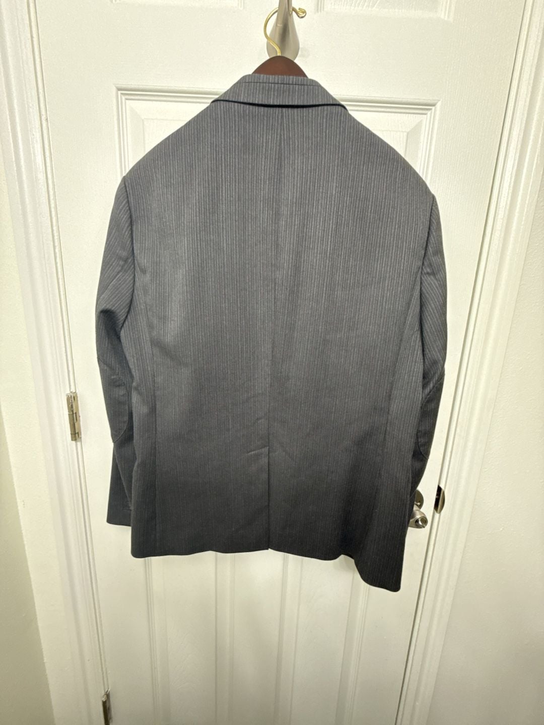 Armani Exchange Mens Modern Slim Fit Plaid Gray Suit Jacket Sport Coat 40R 6
