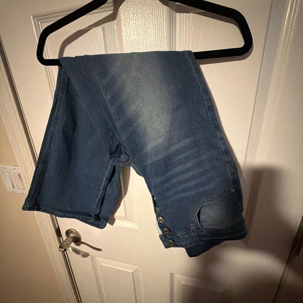 Women's High-Waisted Button-Fly Cropped Slim Jeans 