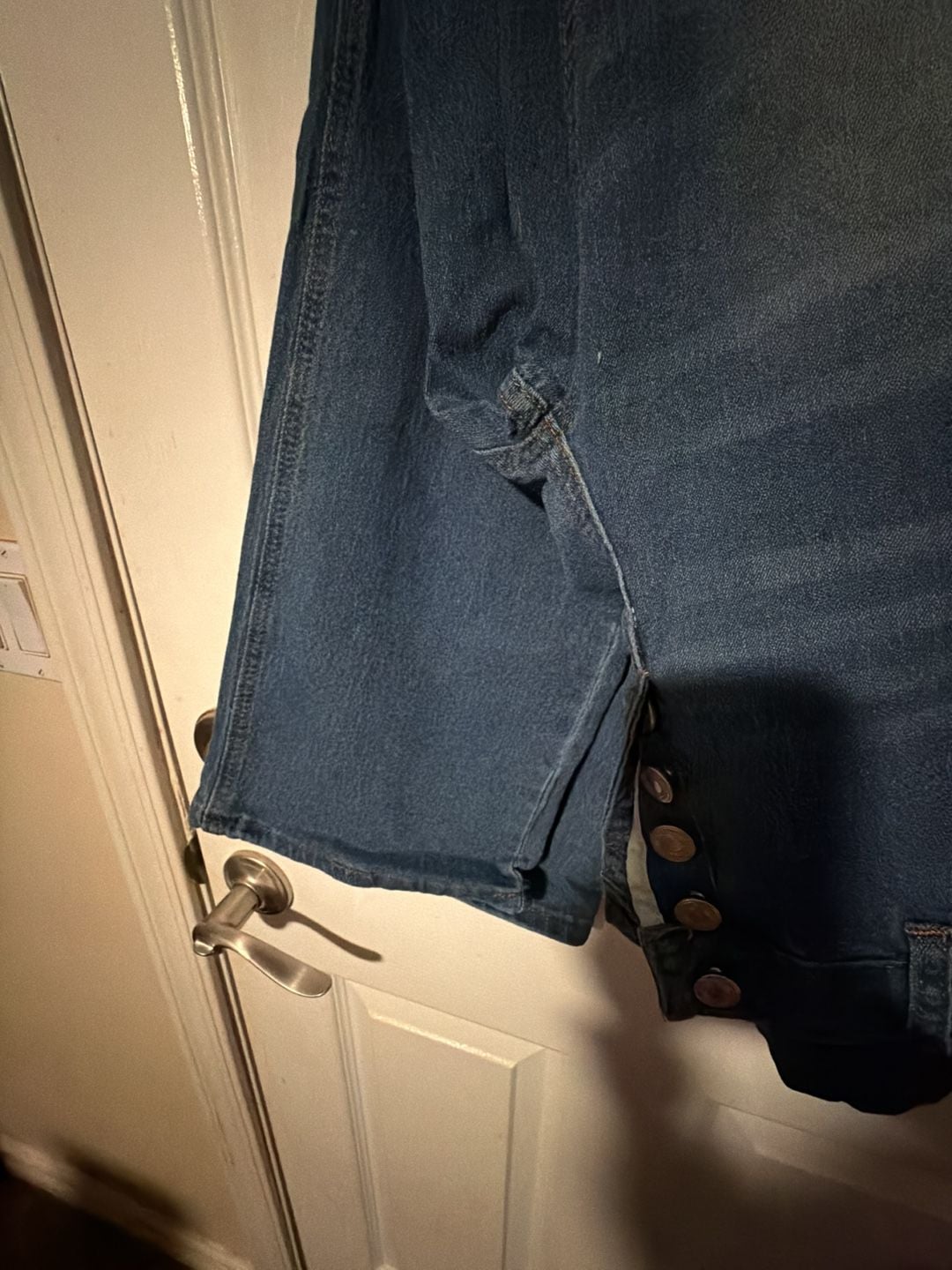 Women's High-Waisted Button-Fly Cropped Slim Jeans 4