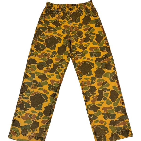 Vintage American Field Duck Camo Hunting Pants Made in USA