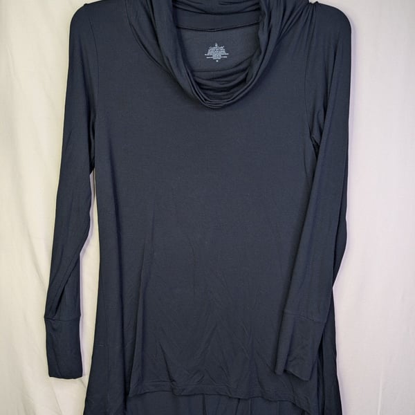Cuddl Duds Softwear with Stretch Cowl Neck Tunic Top
