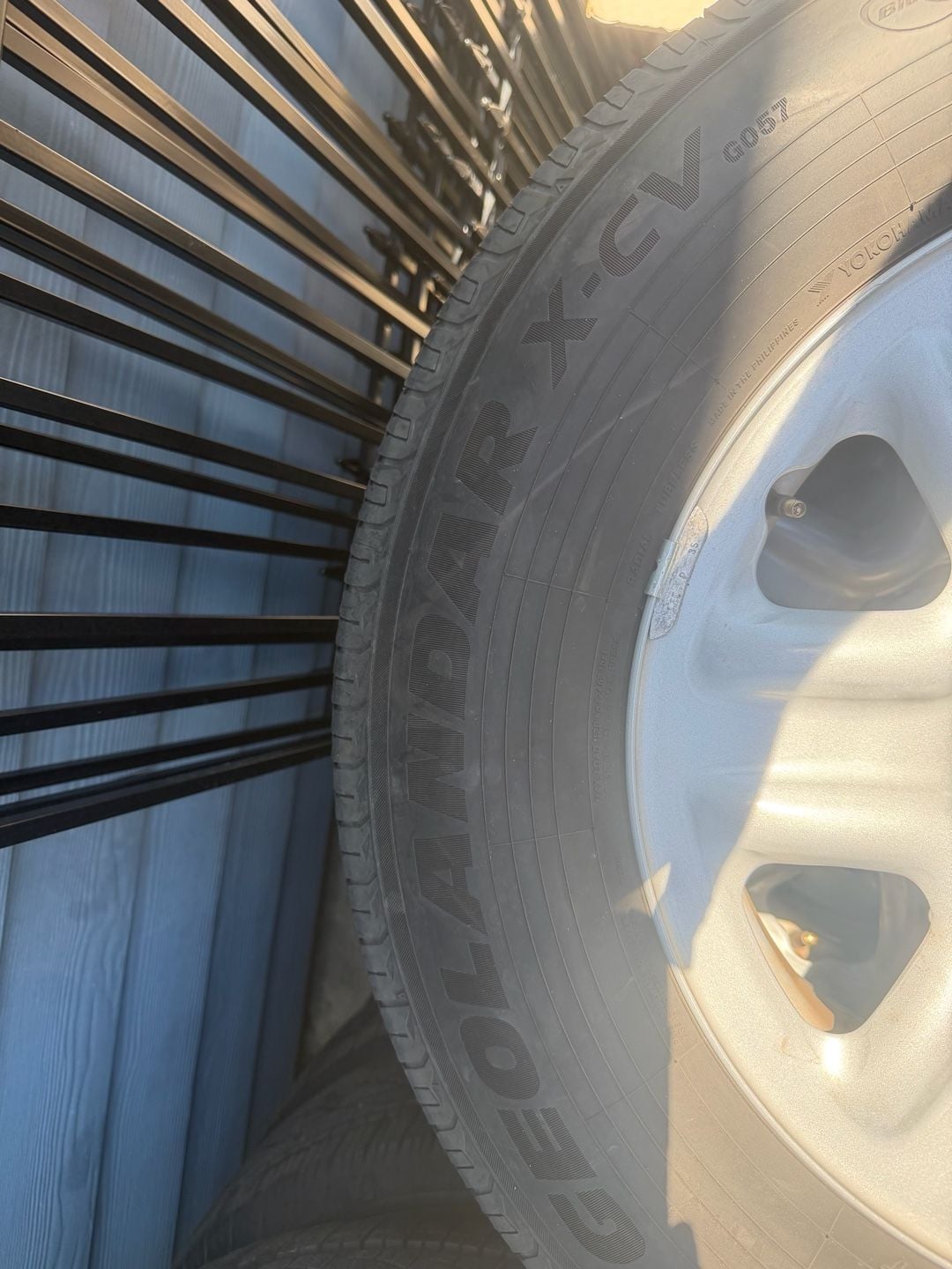 Yokohama Geolandar X-CV G057 245/75R18 112T Tires on OEM Toyota Wheels 2