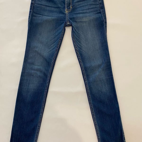 Hollister Super Skinny Low Rise Jeans Medium Wash Women's Size 5S (W27 L28)
