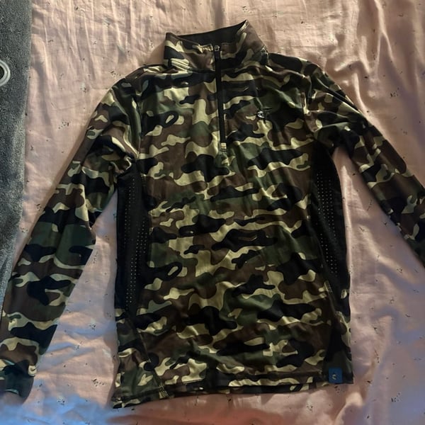 White Water Life Camo Half-Zip Performance Pullover