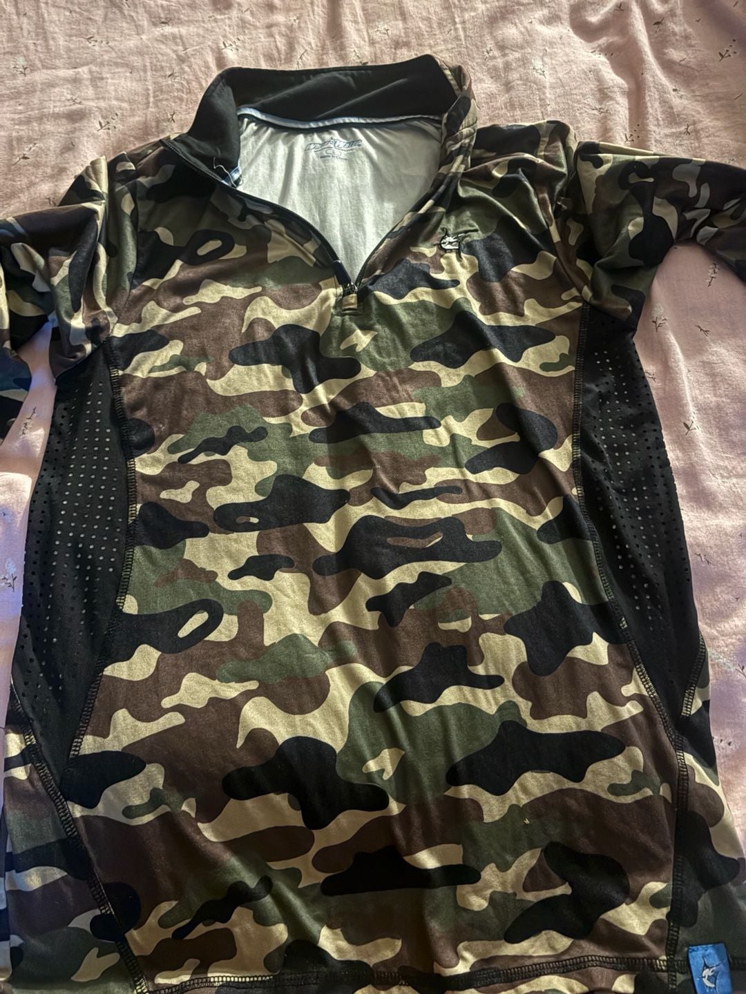 White Water Life Camo Half-Zip Performance Pullover 4