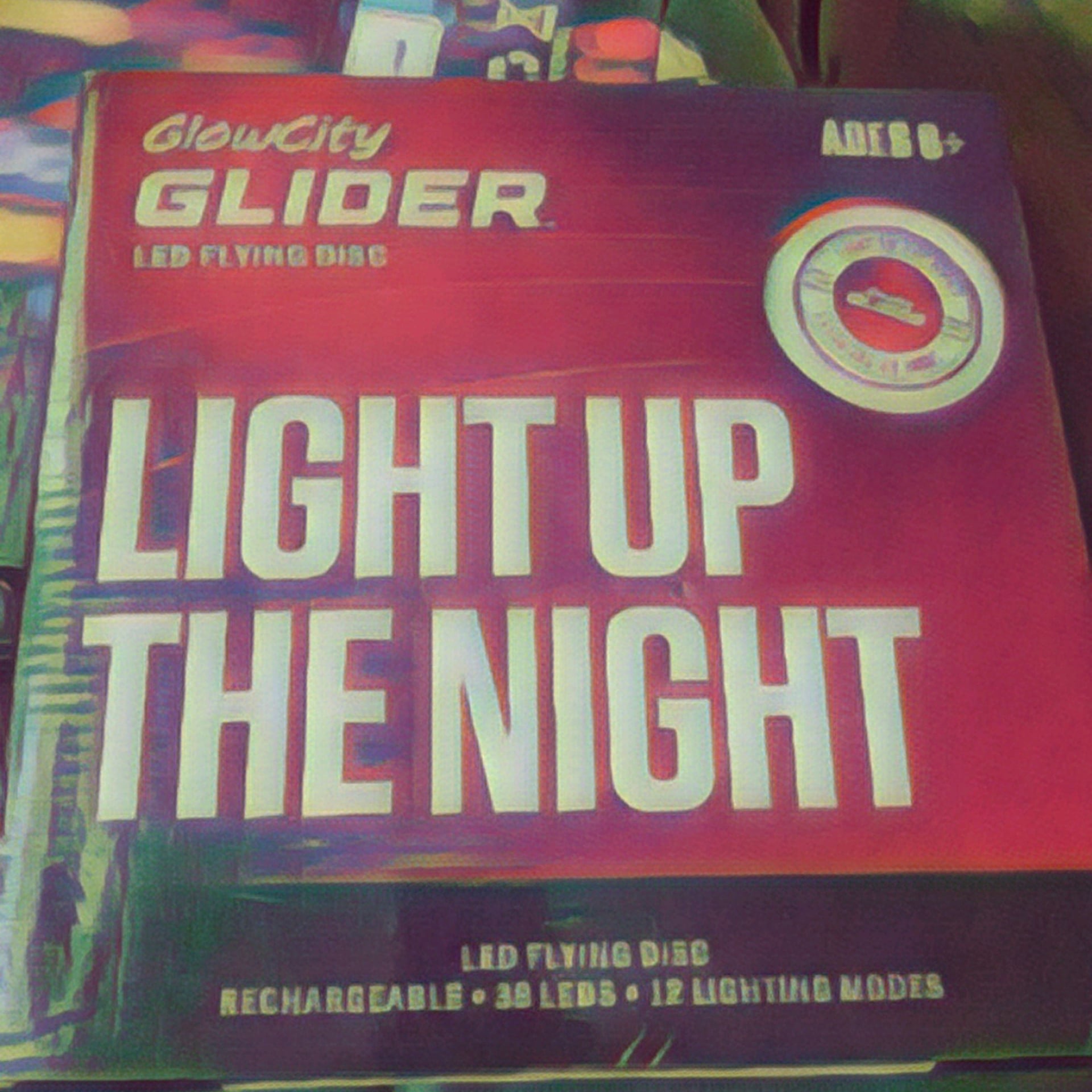 GlowCity Glider Rechargeable LED Flying Disc with 12 Lighting Modes 1