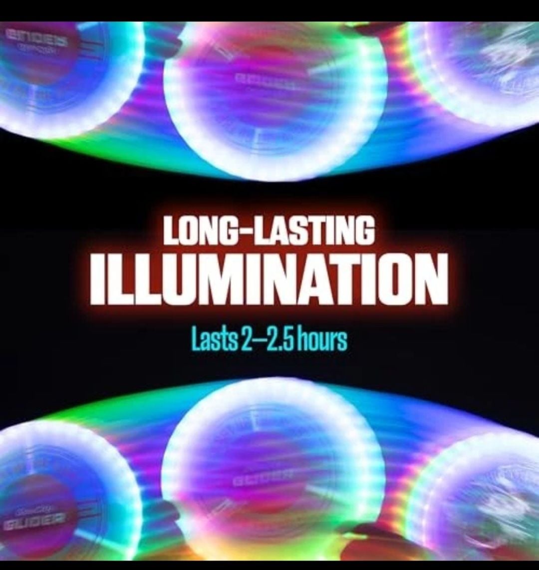 GlowCity Glider Rechargeable LED Flying Disc with 12 Lighting Modes 2