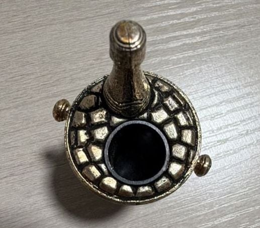 Vintage Spanish Pewter Grape Motif Champagne Bucket Cocktail Pick Holder 2