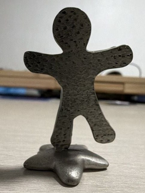 Vintage 1983 Hudson Fine Pewter Gingerbread Man Figurine 2