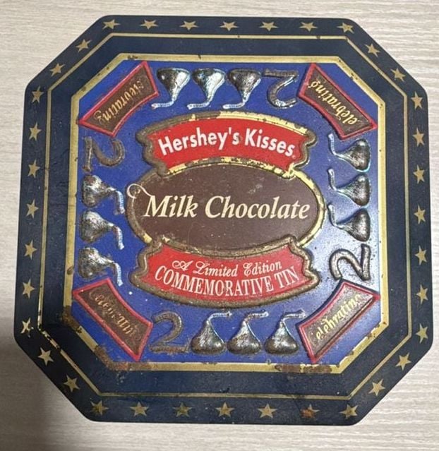 Vintage 1999 Hershey's Kisses Millennium Series Canister #4 Commemorative Tin 1