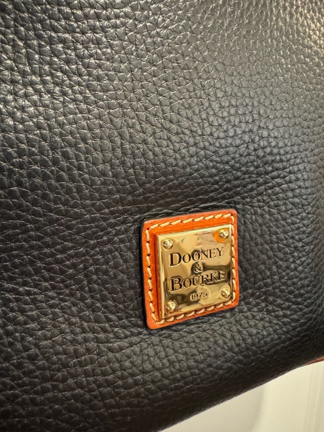 Dooney & Bourke Pebble Grain Leather Crossbody Bag in Black/Tan 3