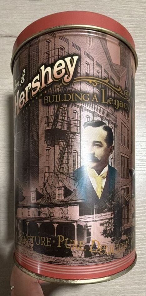 1996 Milton S. Hershey Building a Legacy Canister Series #1 Collectible Tin 2