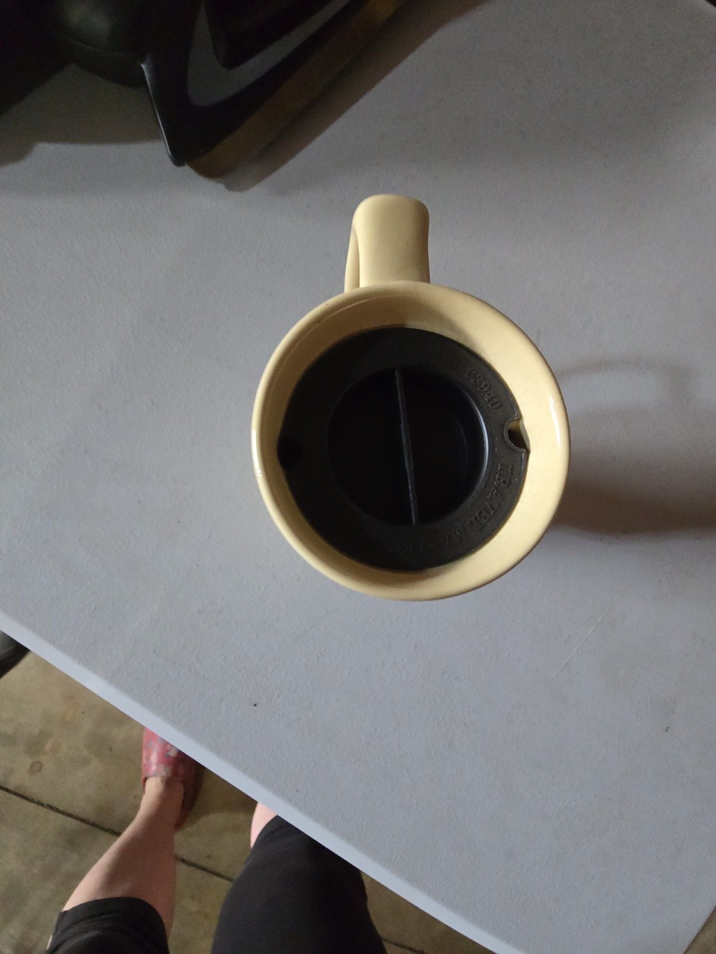Vintage Travelmaster Ceramic Travel Coffee Mug with Lid 2