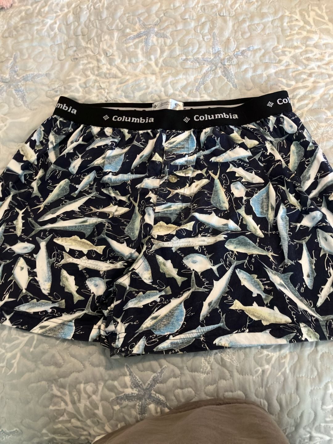 Columbia Sportswear Company Men's Fish Print Boxer Shorts 1