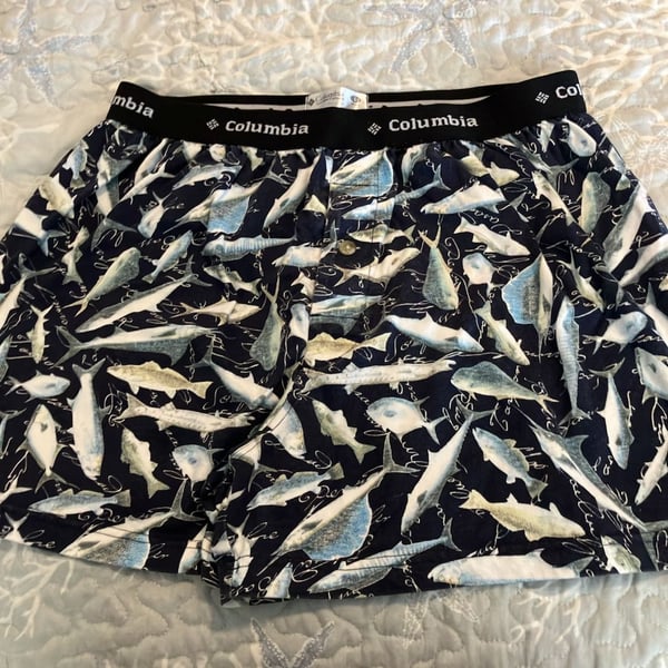 Columbia Sportswear Company Men's Fish Print Boxer Shorts