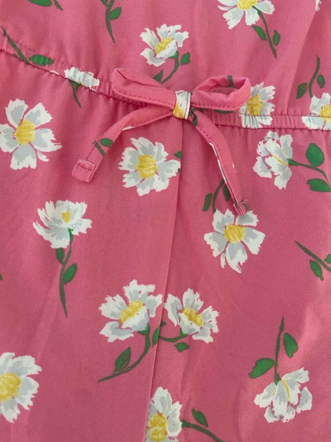 Zunie Girl Pink Floral Daisy Print Sleeveless Romper 5