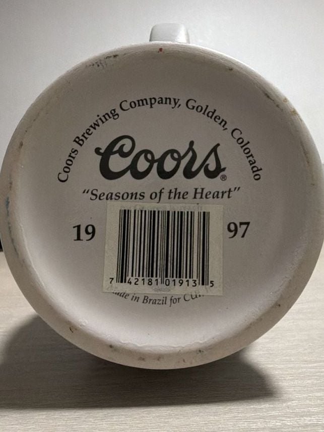 1997 Coors Seasons of the Heart Beer Stein 3