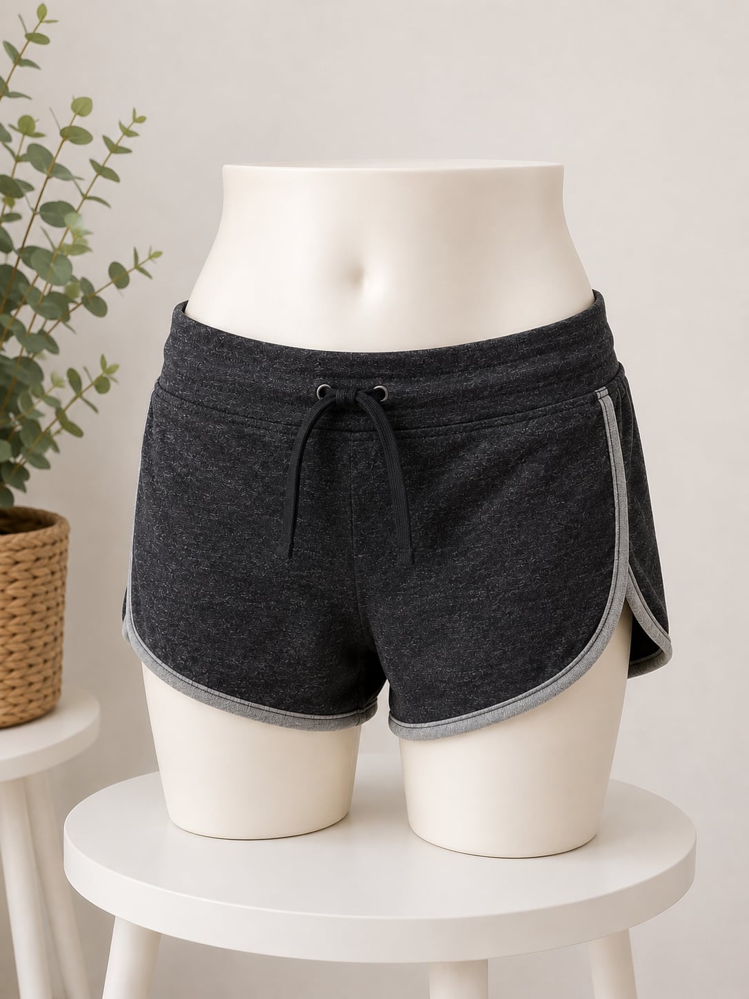 Athletic Works Women's Dark Gray Heather Athletic Shorts 1